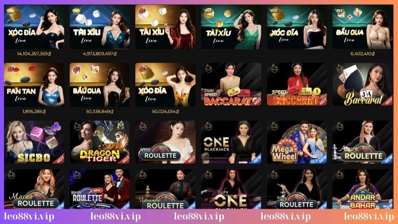 Sảnh Live Casino Leo88 có gì hấp dẫn?